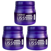 (3pcs) 1-3x Lumino-Liss Straightening Cream Hair Straightening Treatment Cream