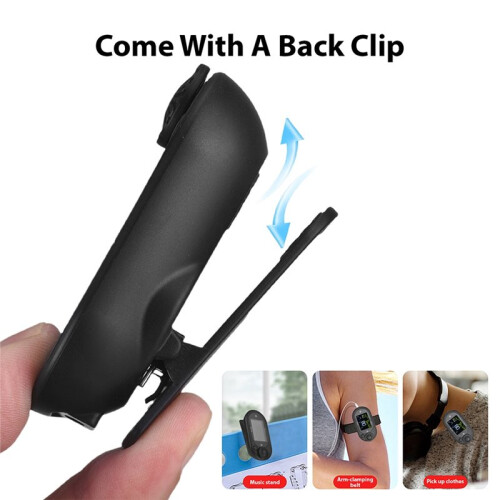 Small Quiet Metronome with Back Clip, Rechargeable Digital Trainer Device, ABS Texture, Vocal Counting 2