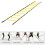 Agility-Leiter, 12 Meter, 24 Segmente, mit Tragetasche, Fußballtrainingsseil-Leiter-Set 2