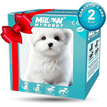 (White) Robot Dog For Adults, Kirobot Dog, Nicoo My Realistic Robot Puppy That Behaves Like A Real Puppy Walks, Barks, Wags Tail