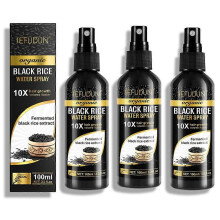 (3pcs) Black Rice Water Hair Spray,Organic Hair Growth Spray for Women Men