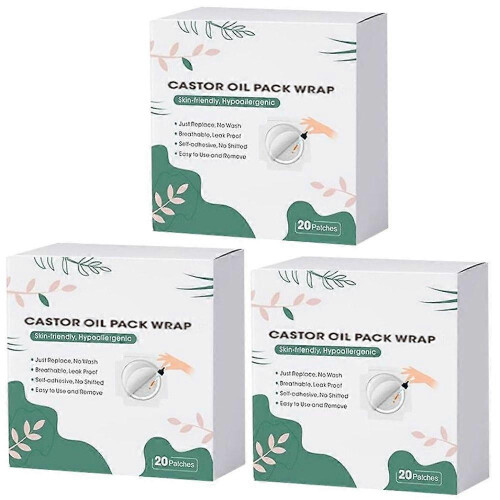 (3boxes) Castor Oil Belly Button Patch Castor Oil Patches Castor Oil Patch 20pcs/boxed