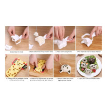 Onigiri-Form. 6 Stück Niedliche Katzen-Reisbällchenform. 1 Stück Klassische Dreiecksform und 1 Stück Musubi-Pressform. Perfekt für die