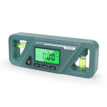 (Green) Digital Protractor Magnetic Angle Protractor High Precision Base Inclinometer Level Measure Tools Angle Finder