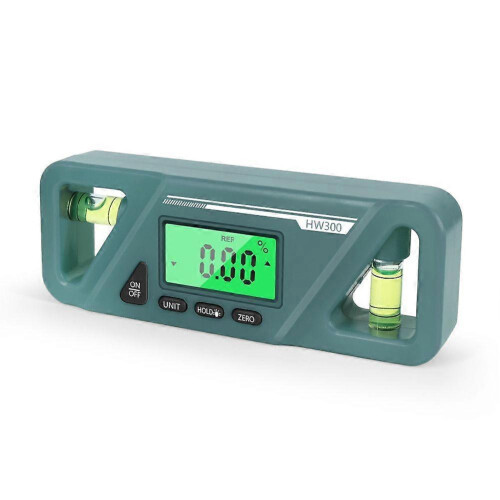 (Green) Digital Protractor Magnetic Angle Protractor High Precision Base Inclinometer Level Measure Tools Angle Finder