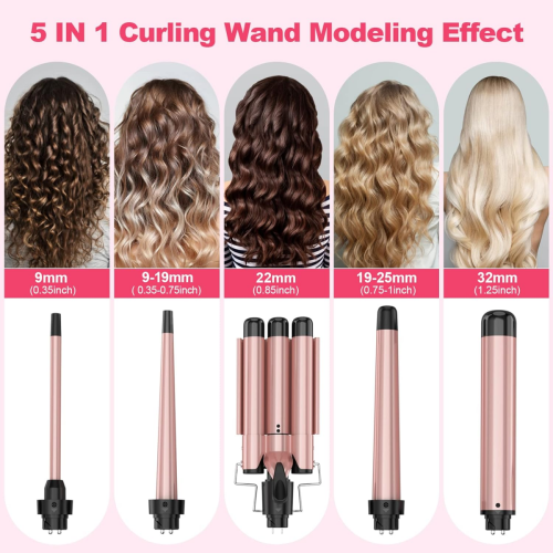 Krultangset 5 in 1 Wave Iron - Krultangen 1