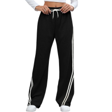Lässige Jogginghose mit weitem Bein für Damen,-Schwarz L