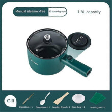 (110Green2plugs USA) Multifunction Electric Cooking Machine 1.8L Electric Hot Pot Soup Porridge Cooking Machine Non-stick