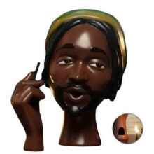 (C) Stylish Head Incense Burner Black Woman - New Arrival on Amazon