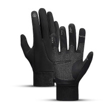 (black l) Winter Gloves Waterproof Thermal Touchscreen Thermal Windproof Thermal Gloves For Winter Snow Cold Weather