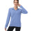 Oversized Blocking Pullover with Extended Back-Sky Blue XS 1