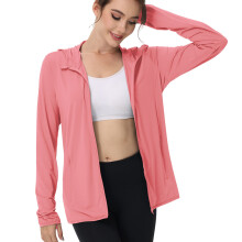 Moisture Wicking Blocking Hooded Top with-sunset powder XXL