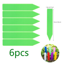 Segnalini da giardino con superficie liscia, paletti in plastica riutilizzabili per etichette per piante multicolore, segnapiante a T ecologici,