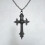 Collier à breloques en forme de cœur avec croix gothique 4