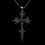 Collier à breloques en forme de cœur avec croix gothique 7