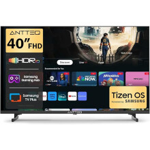 Antteq 40 Inch Smart TV, 40" Tizen OS FHD HDR10 Dolby Audio Television with Netflix Disney+ Gaming Hub Samsung TV Plus