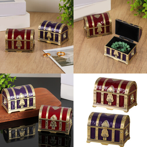 Petite boîte de présentation de bijoux intemporelle,-Vin rouge 2