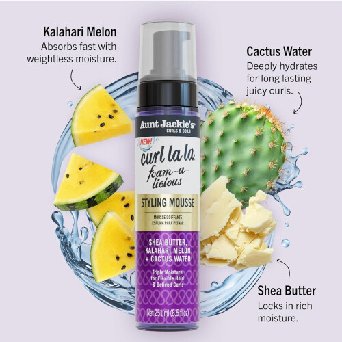 Aunt Jackie's Curl La La Styling Mousse 8.5oz 1