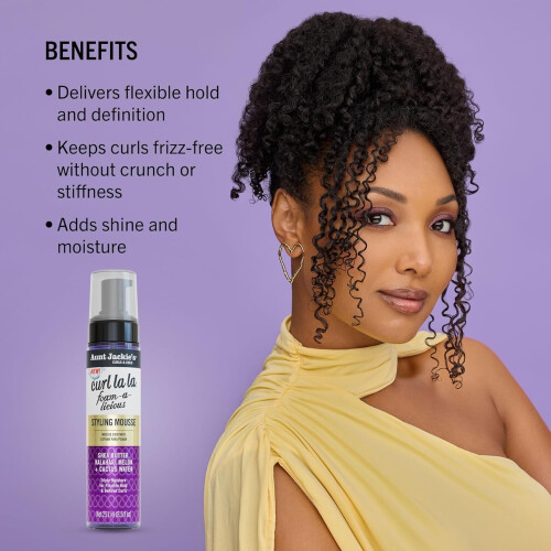 Aunt Jackie's Curl La La Styling Mousse 8.5oz 2