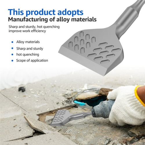 SDS  Hammer Drill Tile Chisel - Carbide Alloy for Efficient Tile Removal 1