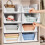 Stackable Closet Storage Baskets, Foldable Divided Clothes & Hat Organizer Bins,Wardrobe Storage for Bedroom,Bathroom 4
