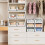 Stackable Closet Storage Baskets, Foldable Divided Clothes & Hat Organizer Bins,Wardrobe Storage for Bedroom,Bathroom 9