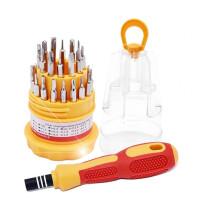 Juego de destornilladores tipo pagoda 31 en 1, mini herramienta de reparación de tornillos para computadoras, relojes, laptops, timbres y
