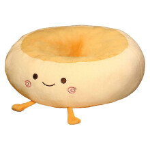 (C) Round Seat Cushion Cartoon Design Adorable Super Soft Wear Resistant Washable Decorative Throw Pillo