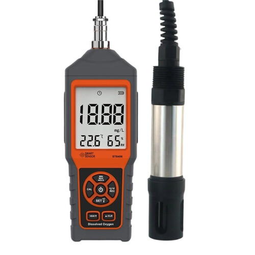 Dissolved Oxygen Tester Portable DO Meter for Aquaculture Water Quality Detection, Digital DO Analyzer with LCD Display