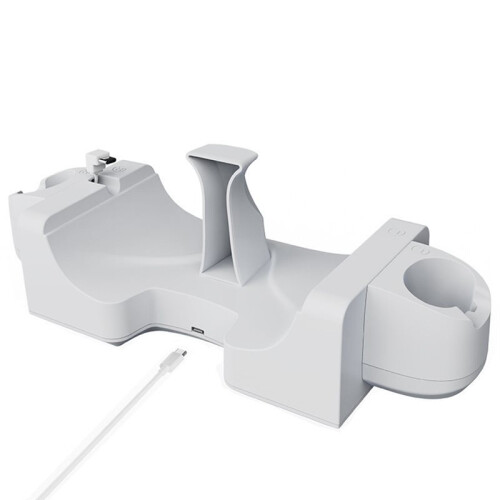 Wall-Mounted & Desktop Charging Dock for Meta Quest 3 VR Headset and Controllers, Charging Base Stand Station