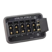 50A XT30 (2+2) Power Distribution Board Support CAN Protocol 5-Channel Output for Robot RC Car/Boat DIY Accessory