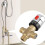 Thermostatic Mixing Valve Solid Brass G1/2 For Shower System Water Temperature Control Pipe Basin T_M 5
