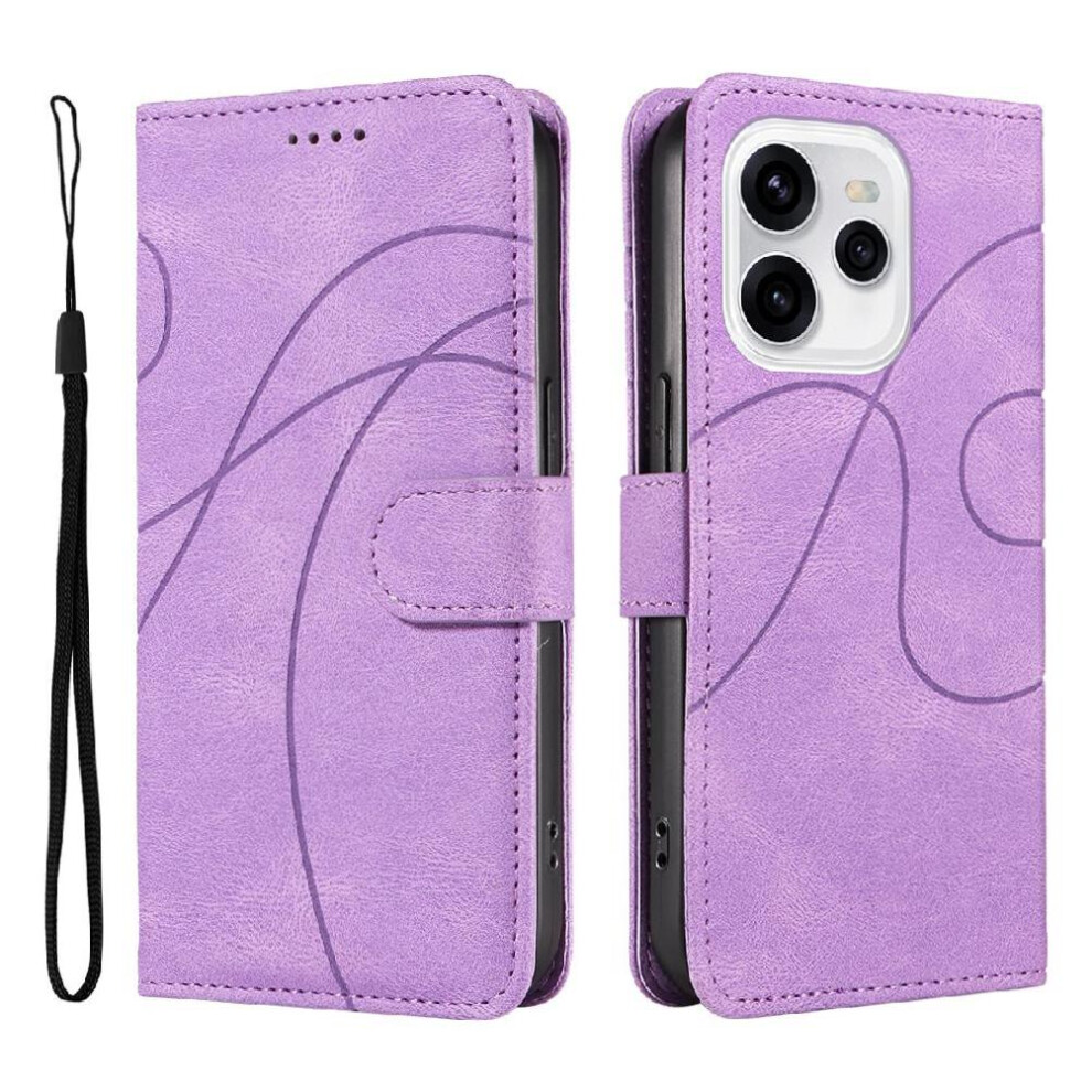 () Flip Case For Oppo Reno 15 Skin Feel Leather And Frosted Tpu Curved Pressure Line Card Slots And Kickstand Function 764563363810