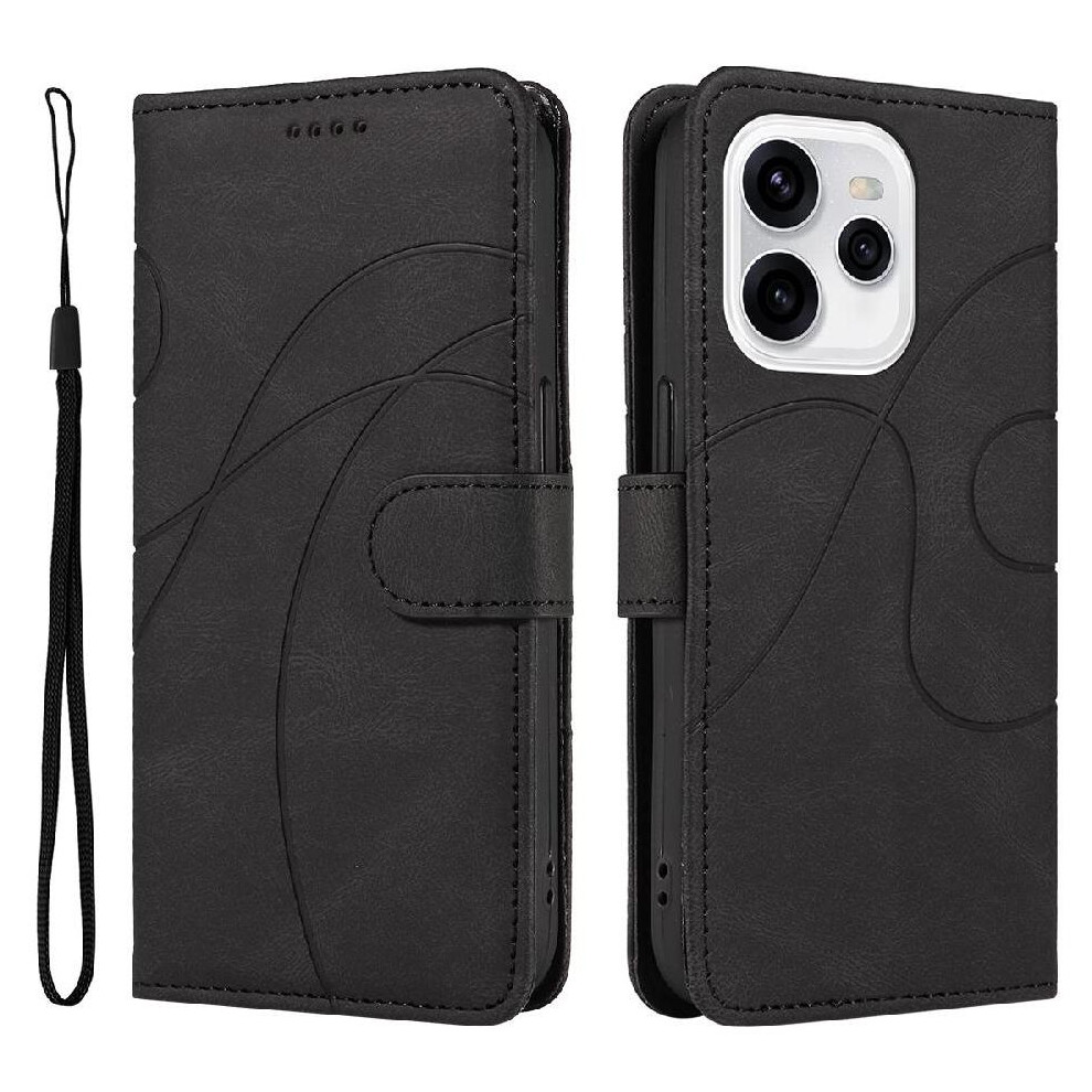 () Flip Case For Oppo Reno 15 Skin Feel Leather And Frosted Tpu Curved Pressure Line Card Slots And Kickstand Function 764563363841