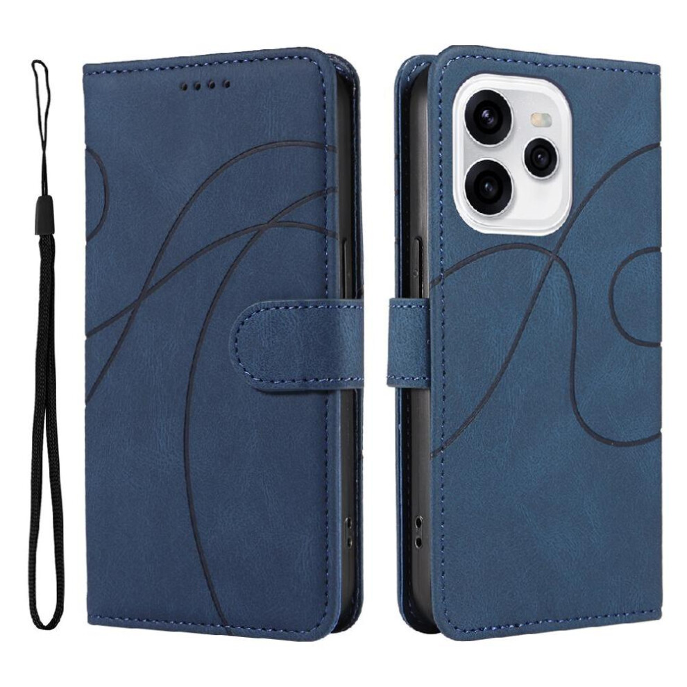 () Flip Case For Oppo Reno 15 Skin Feel Leather And Frosted Tpu Curved Pressure Line Card Slots And Kickstand Function 764563363834