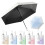 (Coffee) Sleek 6 Classic Umbrellas Bones Protection Capsule Exceptional Gradient Sun Mini Compact User-friendly Umbrella 3