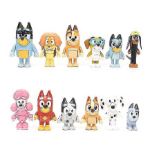 12 st familj och vänner actionfigurer modellleksak set barn present_M