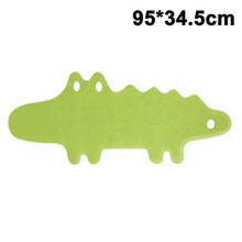 Halkfri badmatta för barn, halkfri badmatta, duschmatta för barn, mjuk gummi, maskintvättbar, krokodilmönster 95 cm * 34,5 cm_M