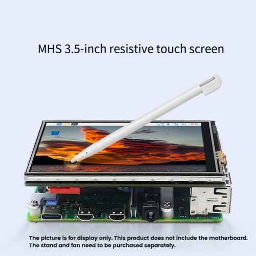 3.5 Inch Touch Screen for Raspberry Pi 5 480x320 TFT LCD SPI Interface 50 FPS TFT Display Module for RPi 4B 3B+ 3B Zero 1