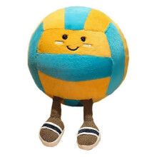 Niedliches Volleyballkissen, Puppe, weiches Sportkissen, lustiger Plüsch-Volleyball, Geschenk, Zimmerdekoration_M
