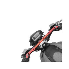 Universelle Motorradspiegelverlängerung, kompatibel mit BMW/Ducati/Harley – Robuste CNC-gefräste Aluminiumbasis mit Vibrationsdämpfern