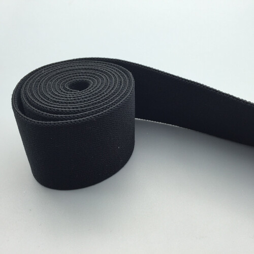 Elastisches Band 45 m x 50 mm breit, schwarz, hohe Qualität_M 1