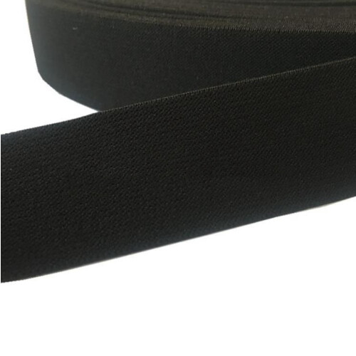 Elastisches Band 45 m x 50 mm breit, schwarz, hohe Qualität_M 2