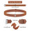 4er-Pack Damen-Gürtel, unsichtbar, elastisch, flache Schnalle, mit Gummiband_M 3
