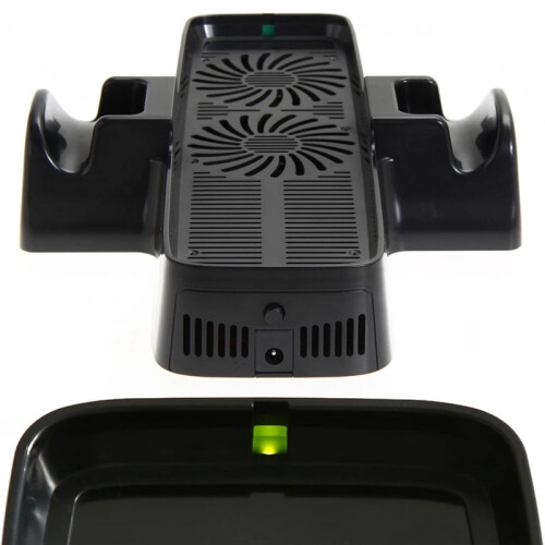 Consolekoelventilator met Dubbele Dockstandaard Koelventilator Warmteafvoer Accessoires voor  360 Game Controller 1