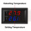 Dual Color LED Display Temperature Controller Module for Heating/Cooling -50 to 110 Celsius 12V Programmable Heating 4