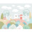 (Large (3.5m X 2.8m)) Woodland Animals - Grey 2