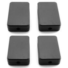 Caja de Conexiones EléCtricas Caja de Empalme de Proyecto Impermeable Negra de PláStico EléCtrico de 4 Piezas 2.16X1.38X0.59 Pulgadas (55X35X15Mm)