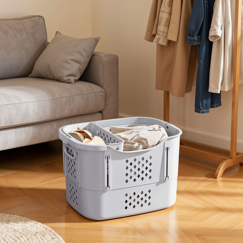 Living And Home Collapsible Portable Laundry Basket 1