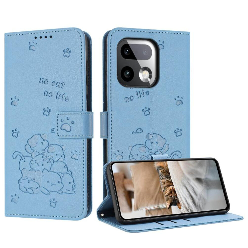 Photos - Case Flip  for Realme 16 Pro Plus 5G Cute Cat PU Leather Card Holder Kickstand Leather Wallet